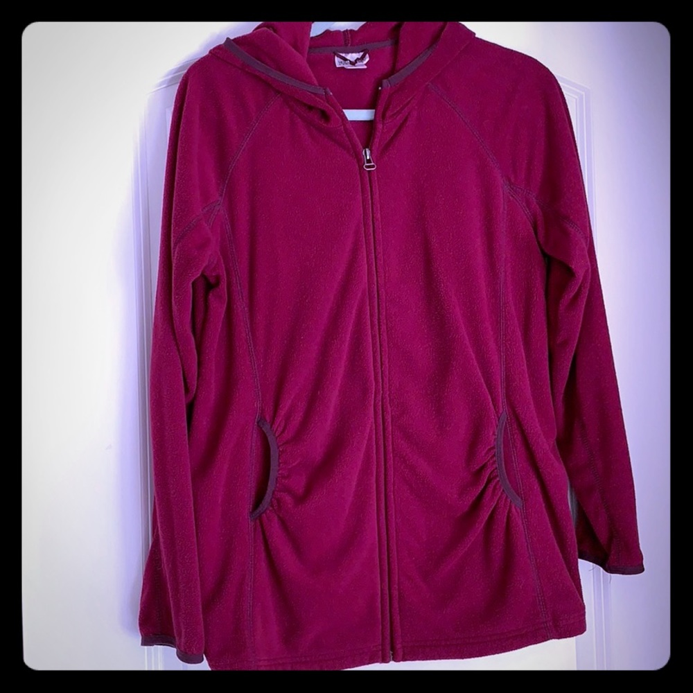Motherhood Maternity Zip up fleece hoodie